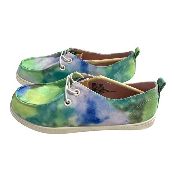 NWB SO® Edenn Women's Moc Toe Slip-On Sneakers. Tie Dye. Size 7 - Picture 1 of 3